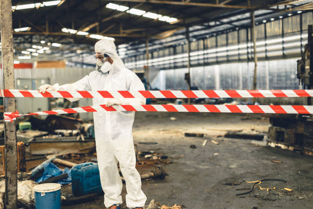 Professional Sewage Cleanup technician working in Loveland, OH